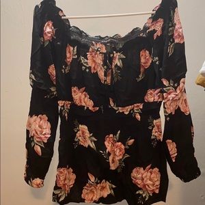Rose Pattern Blouse